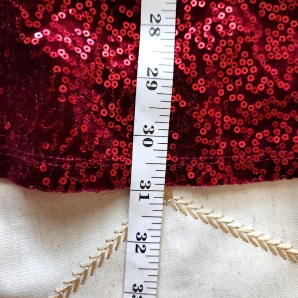 Honey & Rosie Red Sequin Dress Small NWT Cutout Back Sleeveless Mini Party - Picture 7 of 7